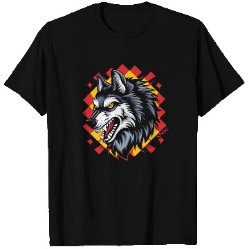 Discover The Big Bad Checkered Pattern Wolf T Shirts