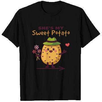 Discover She's My Sweet Potato Funny Matching Couples T Shirts