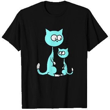 Discover 2 Curious Cats Looking Funny Mom Dad Little Kid T Shirts