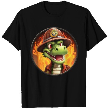 Discover Crocodile Firefighter T Shirts