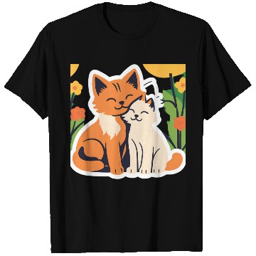 Discover 3d cat dou sweet and joyful T Shirts