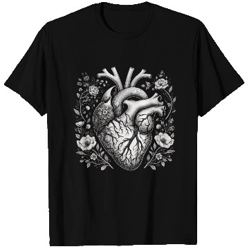 Discover Botanical Heart Artistic Anatomy T Shirts