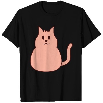Discover Little Fat Cat Looks Nice Happy Cute Funny Smiling T Shirts