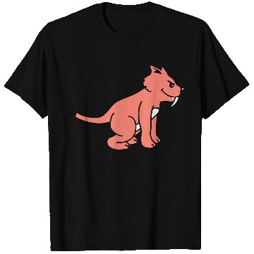 Discover Bad Wild Cat Sabre Tooth Tiger Long Teeth Tiger T Shirts
