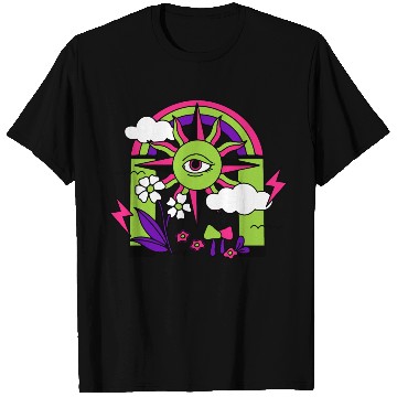 Discover Pink ve Green Psychedelic I Need Space T Shirts