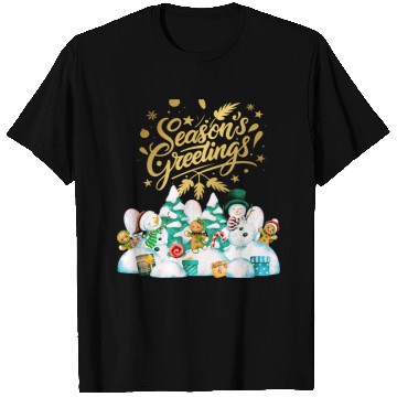 Discover Seasons greetings with friends T Shirts