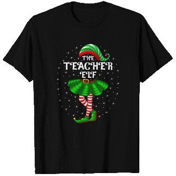 Discover The Teacher Elf Christmas T Shirts
