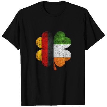 Discover German Irish Shamrock Germany Ireland Flag T Shirts