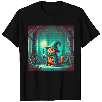 Discover Wizard Cat T Shirts