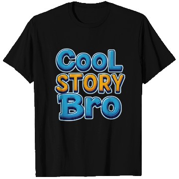 Discover Cool Story bro Blue and Yellow T Shirts