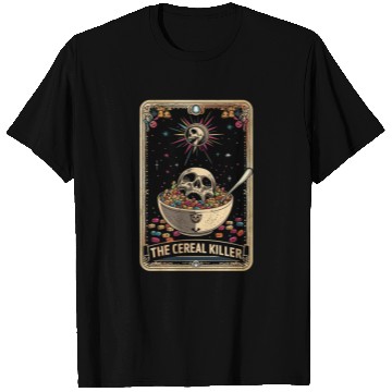 Discover Cereal Killer Tarot Card Horror Movies True Crime T Shirts