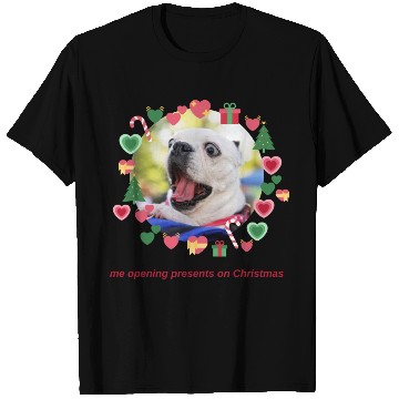 Discover Funny Dog Opening Christmas Gift T Shirts