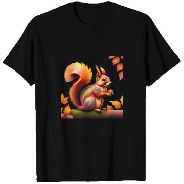 Discover Fall Squirrel Alebrije T Shirts
