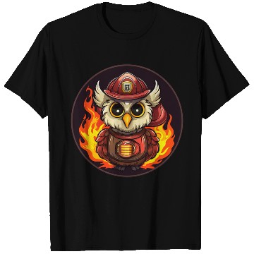 Discover Owls Firefighter T Shirts