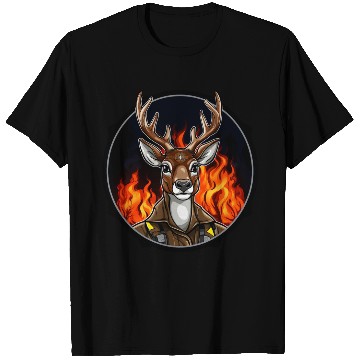 Discover Deer Firefighter T Shirts