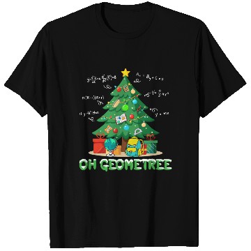 Discover Christmas Math Teacher Oh Geometree T Shirts