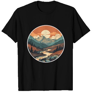 Discover Nature Hiking Landscape T Shirts