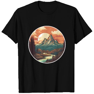 Discover Nature Hiking Landscape T Shirts