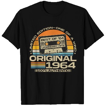 Discover Vintage 1964 Retro 60th Birthday Gift T Shirts