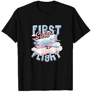 Discover First Solo Flight Pilot T Shirts