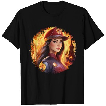 Discover Princesses Firefighter T Shirts