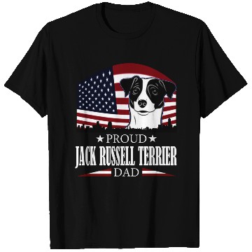 Discover JACK RUSSELL TERRIER DAD AMERICAN FLAG- DOG T Shirts