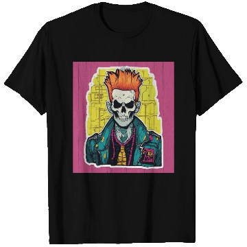 Discover "Neon Punk Skull Art" T Shirts