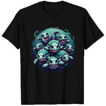 Discover Swimming with Serenity: Turtle Tales T Shirts