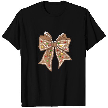 Discover Gingerbread Croquette Bow DTF transfer T Shirts