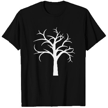Discover Tree Bare Winter Autumn Forest Tree Silhouette T Shirts