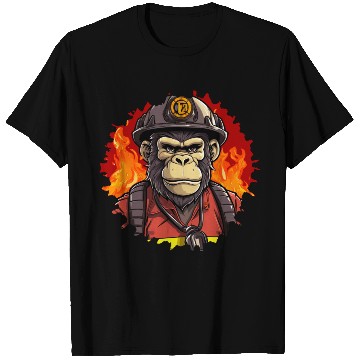 Discover Firefighter monkeys T Shirts