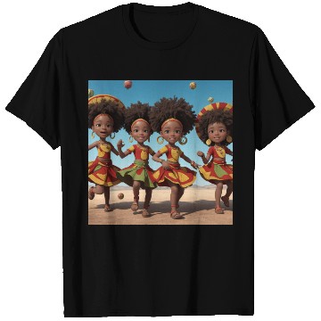 Discover Animated African kids dancing T Shirts