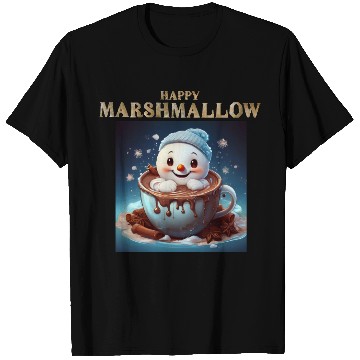 Discover Happy Marshmallow: A Winter Hug in a Mug T Shirts