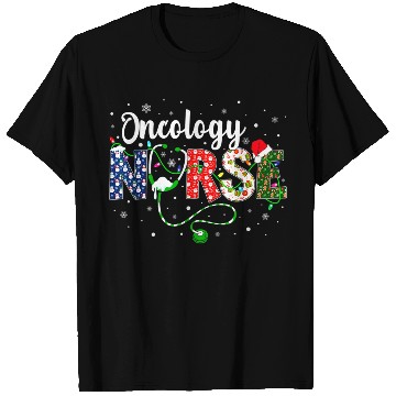 Discover Oncology Nurse Xmas Santa Hat Nurse Christmas T Shirts