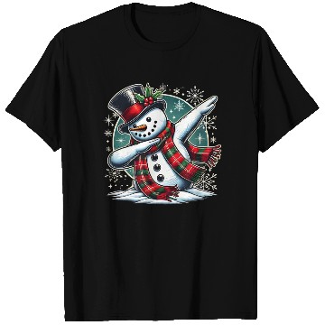 Discover Festive Dabbing Snowman for Holiday Fun T Shirts