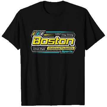 Discover Stay Strong Boston Massachusetts City Yellow T Shirts