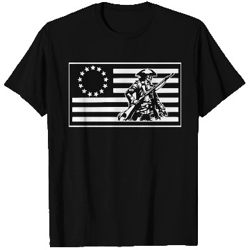 Discover 1776 Militia Skull Flag LIKE US ON FB #USAPatriot T Shirts
