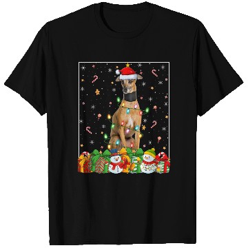 Discover Greyhound Dog Christmas Lights T Shirts
