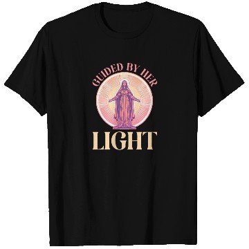 Discover Virgin Mary Guided By Her Light T Shirts