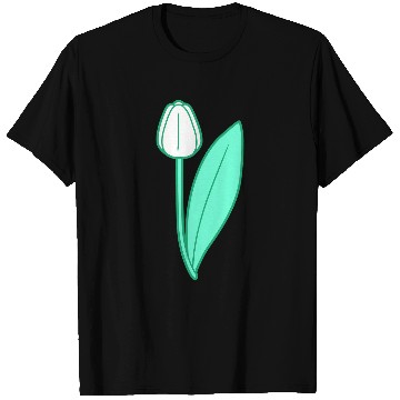 Discover White Tulip Beautiful Flower Pretty Spring Summer T Shirts