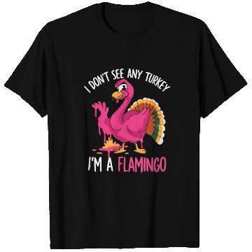 Discover Fun Flamingo Thanksgiving Themes T Shirts