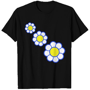 Discover 3 White Daisies Flowers Spring Summer Pretty T Shirts