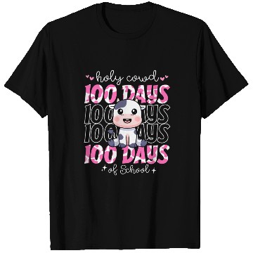 Discover 100 Days Of school Cow Pink School teacher T Shirts