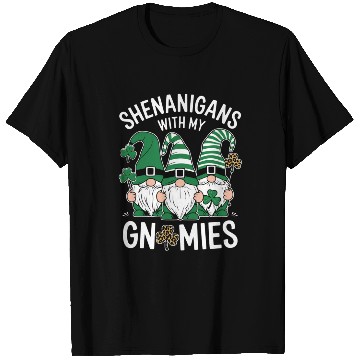 Discover St Patricks Day Lucky Shamrock Leopard Gnomes T Shirts