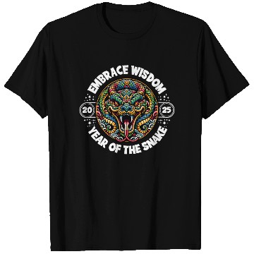 Discover Embrace Wisdom 2025 Year of the Snake T Shirts