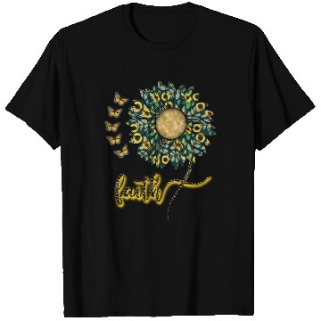 Discover Faith inspired sunflower design T Shirts