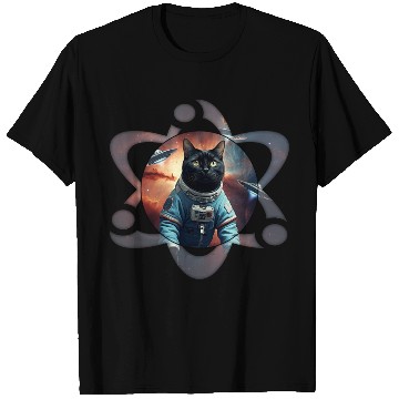 Discover Space Cat Science T Shirts
