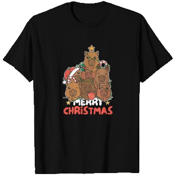 Discover Capybara Christmas Tree Merry Christmas T Shirts