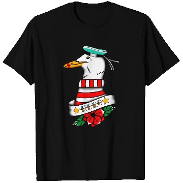 Discover Hero Seagull Tattoo T Shirts