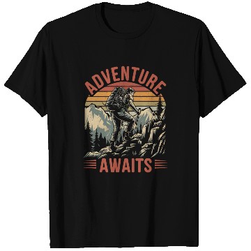 Discover Adventure Awaits T Shirts